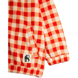 Mini Rodini Red Gingham AOP Fleece Jakke