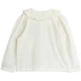 Mini Rodini White Strawberry Emb Schiffli Bluse