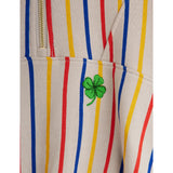 Mini Rodini Multi Clover Emb Half Zip Sweatshirt