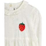 Mini Rodini White Strawberry Emb Schiffli Buksedragt