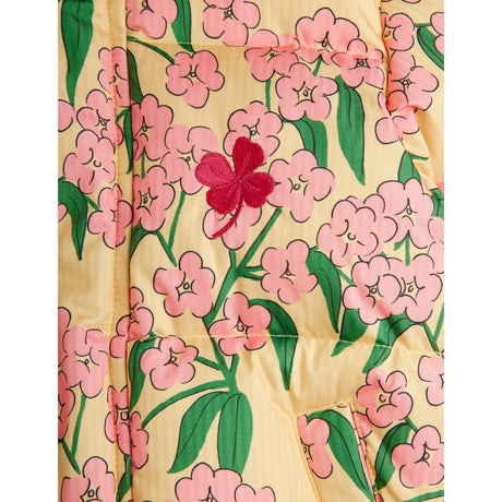 Mini Rodini Yellow Alpine Flowers AOP Hooded Puffer