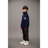 Mini Rodini Green Plaid AOP Fleece Bukser
