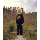 Mini Rodini Black Mammoth Chenille Sweatshirt