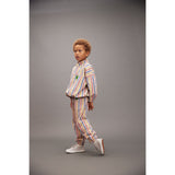 Mini Rodini Multi Clover Emb Half Zip Sweatshirt