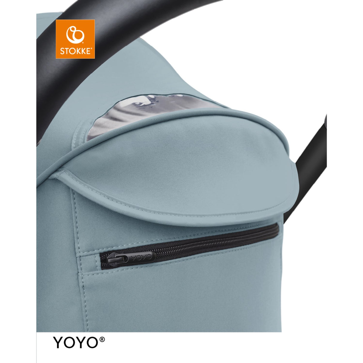 Stokke® YOYO³ Klapvogn Sort/Aqua