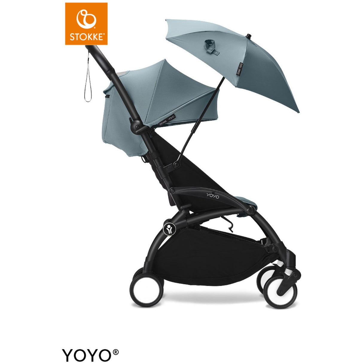 Stokke® YOYO³ Klapvogn Sort/Aqua