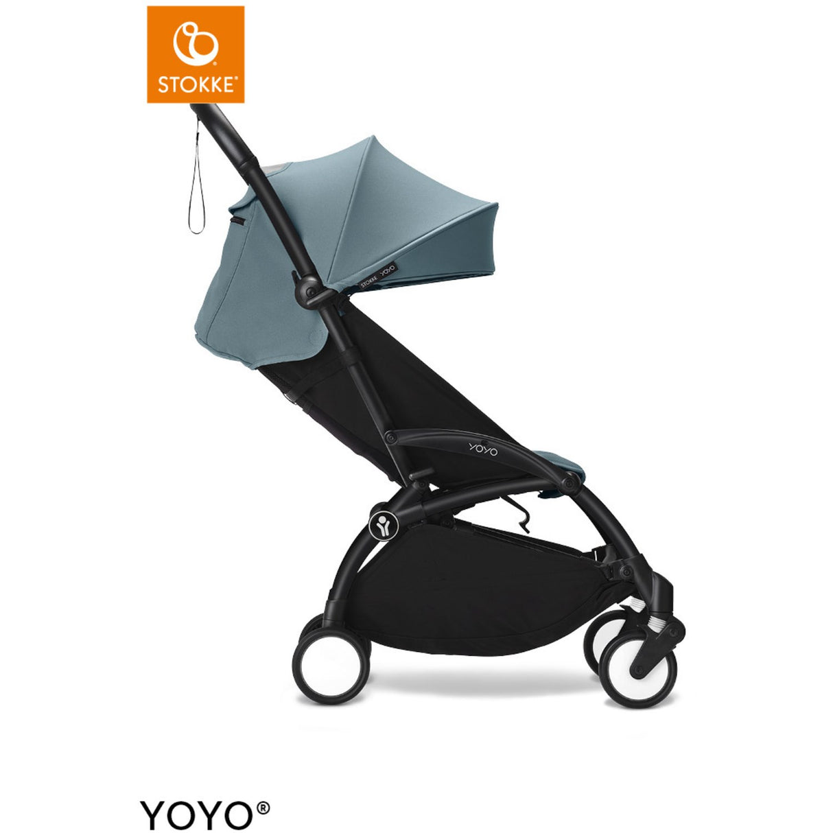 Stokke® YOYO³ Klapvogn Sort/Aqua