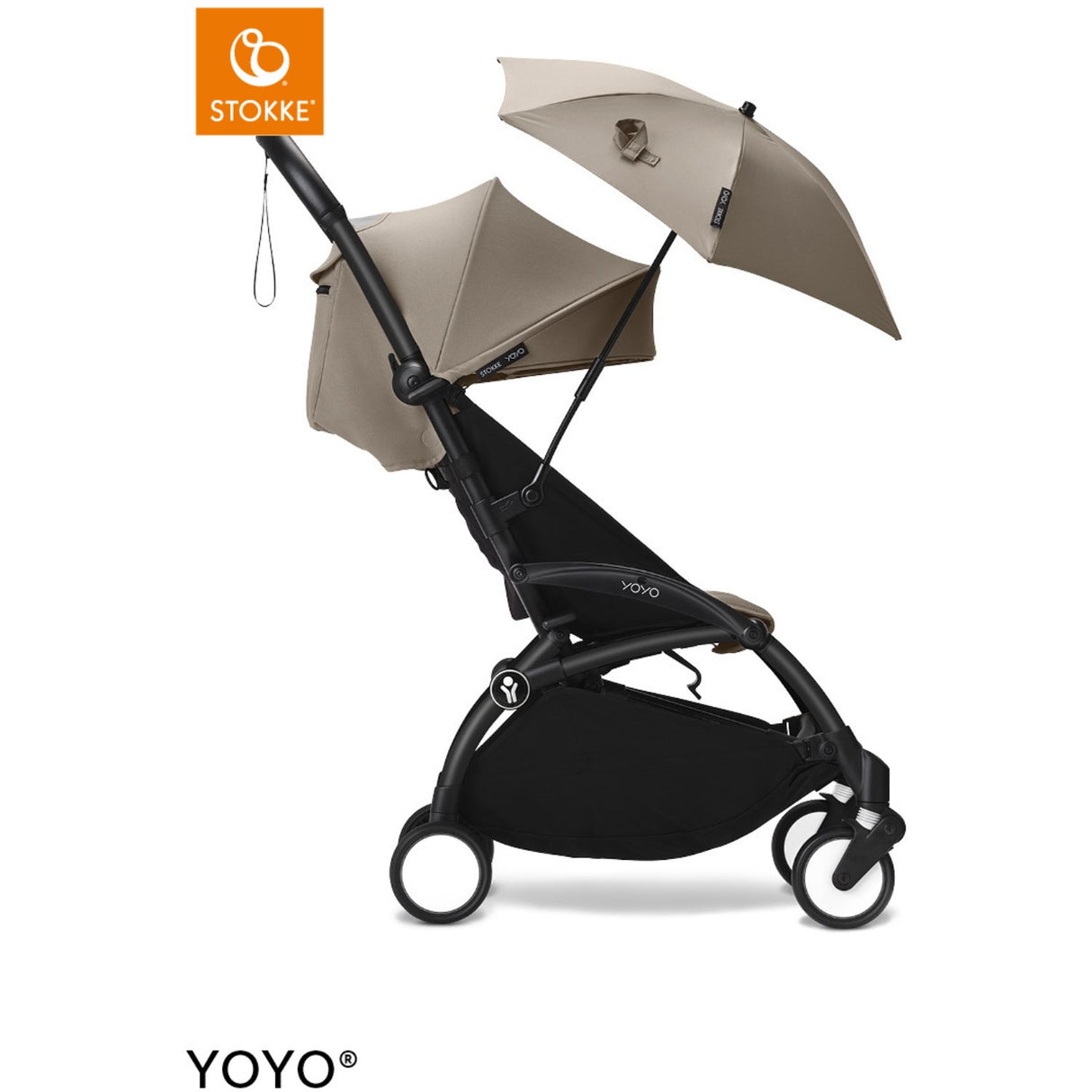 Stokke® YOYO³ Klapvogn Sort/Taupe