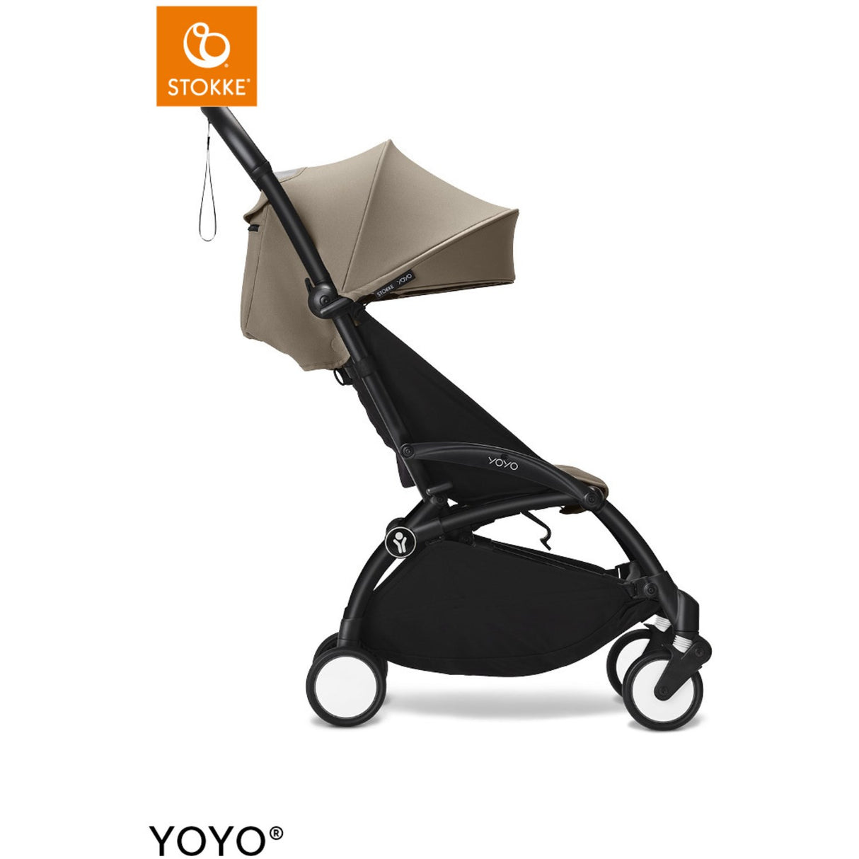 Stokke® YOYO³ Klapvogn Sort/Taupe