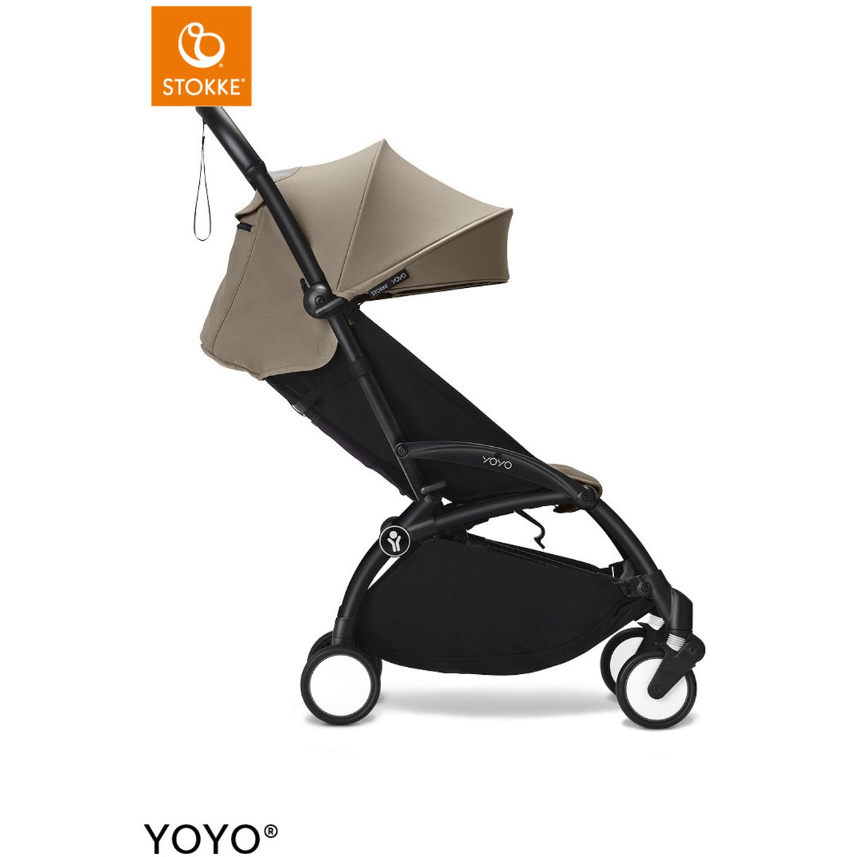Stokke® YOYO³ Klapvogn Sort/Taupe