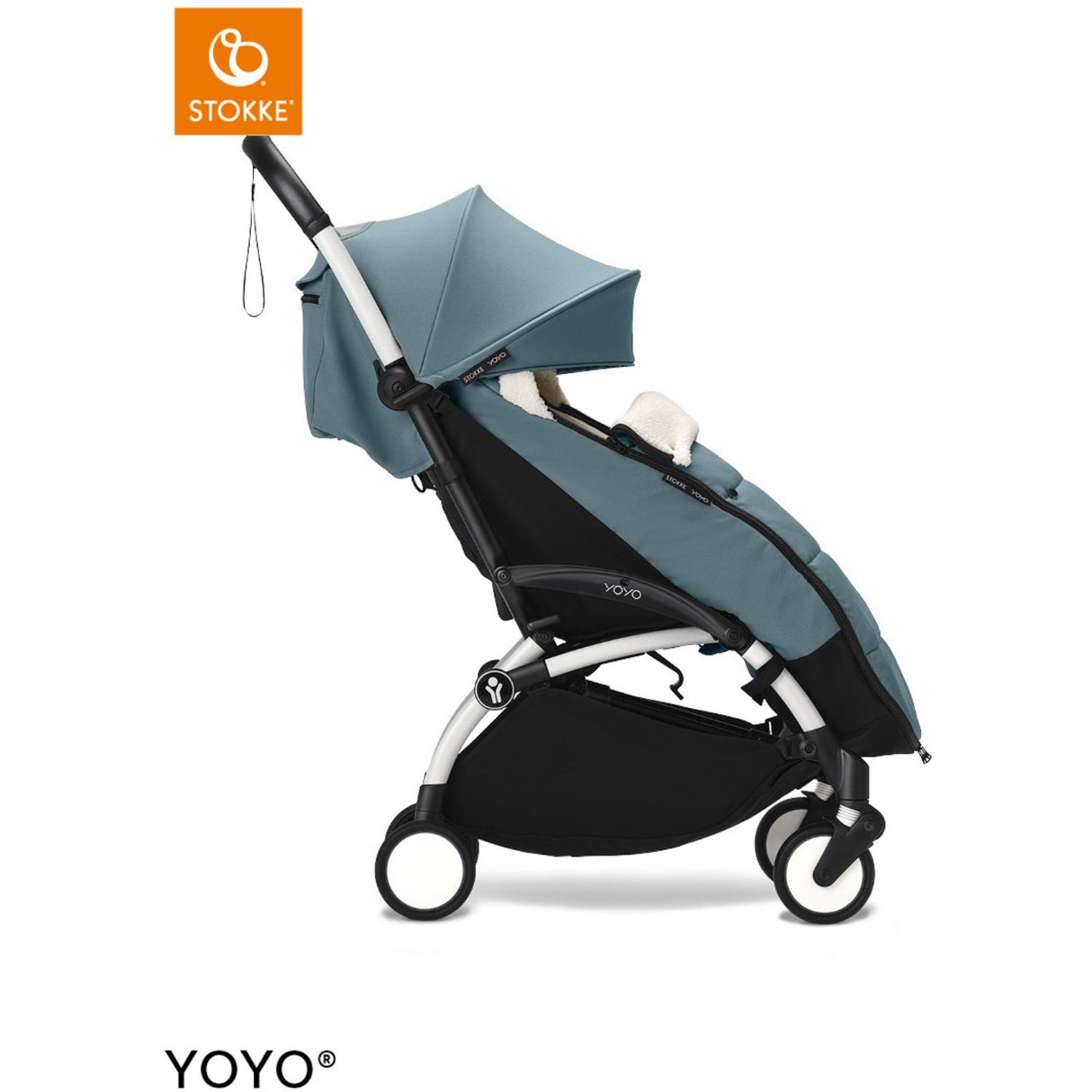 Stokke® YOYO³ Klapvogn Hvid/Aqua