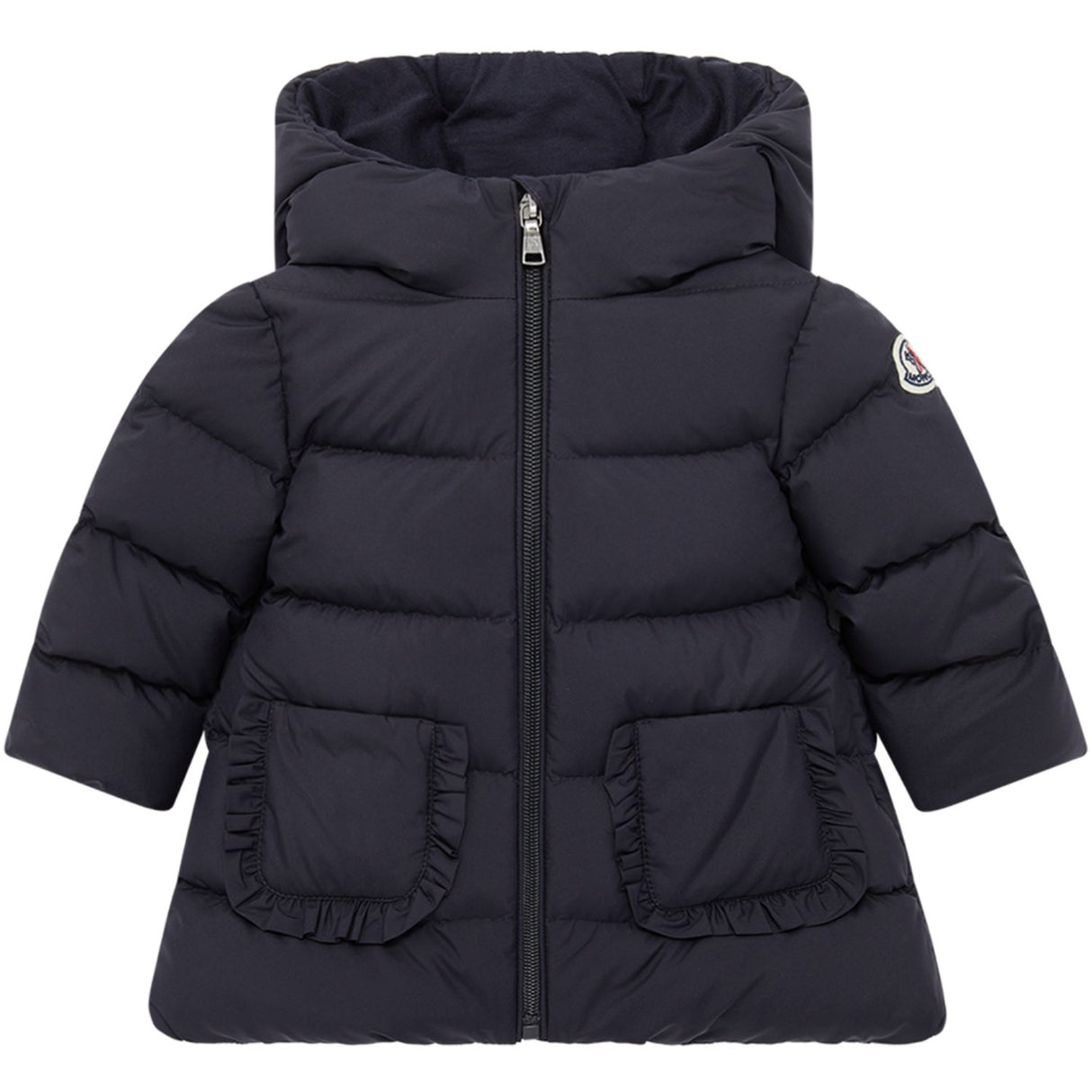 Moncler Navy Molan Long Parka Jakke