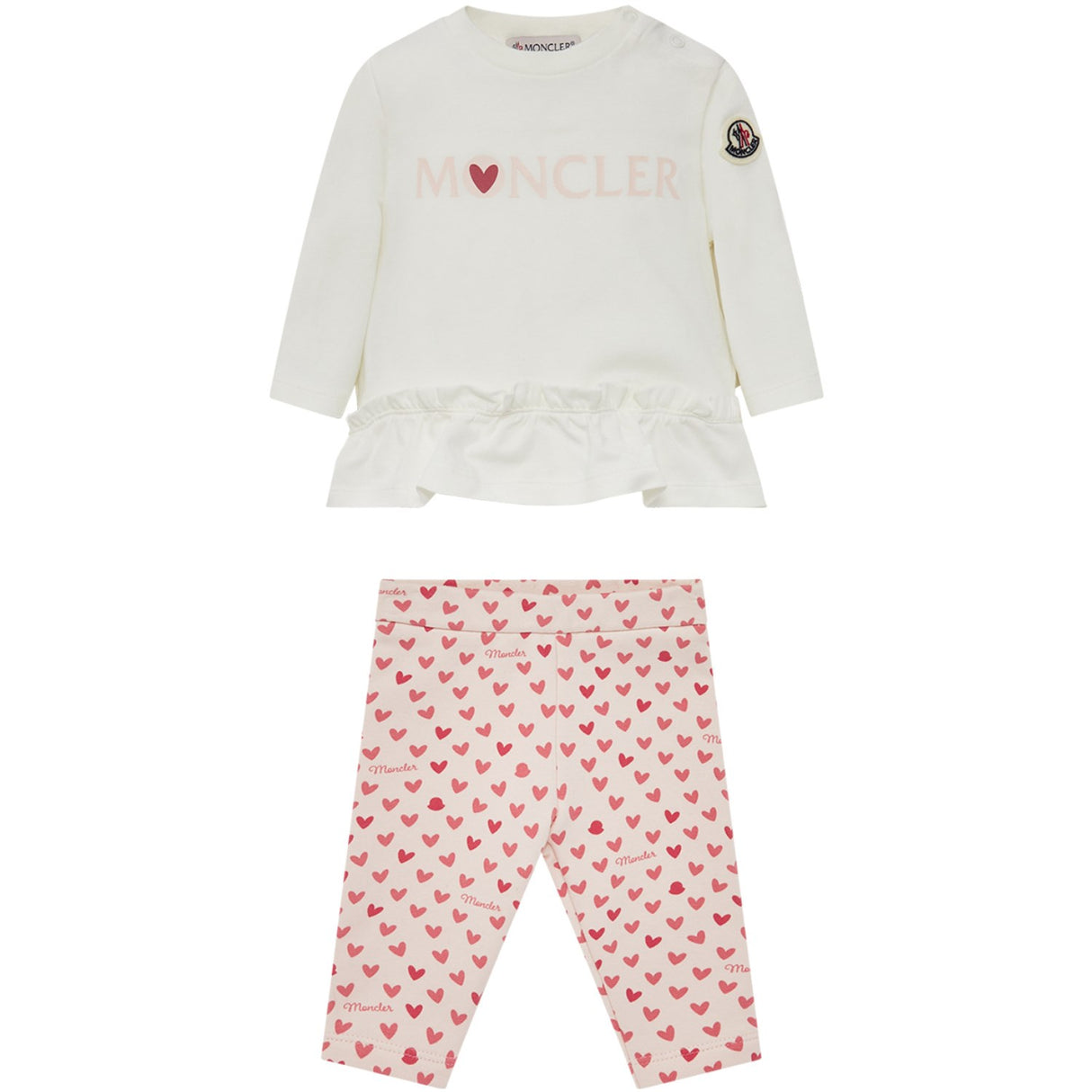 Moncler Open White Knitwear Clothing Ensemble Sæt