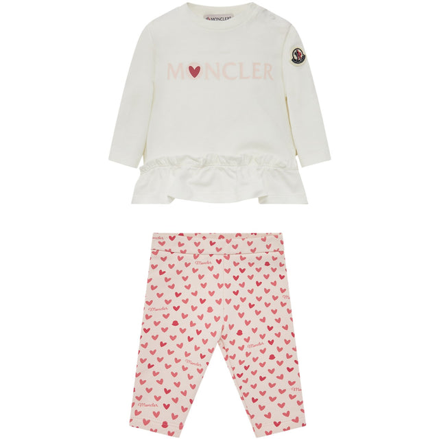 Moncler Open White Knitwear Clothing Ensemble Sæt