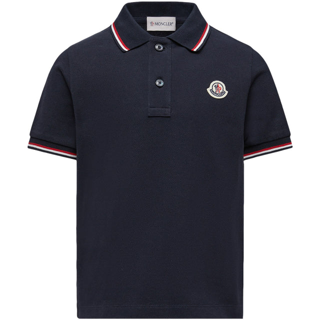 Moncler Navy Ss Polo
