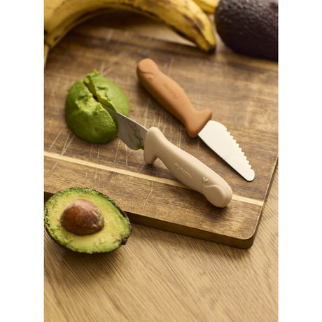 FILIBABBA Pumpkin + Offwhite Beginner's Cutting Knive 2-Pak