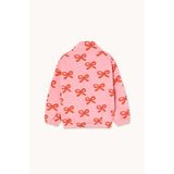 TinyCottons Pink Worms Mockneck Sweatshirt