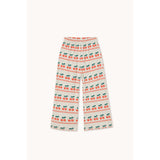 TinyCottons Light Cream Heather Cherry Pattern Rib Bukser