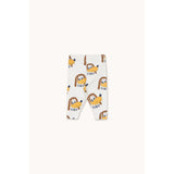 TinyCottons Off-White Dogs Rib Baby Leggings
