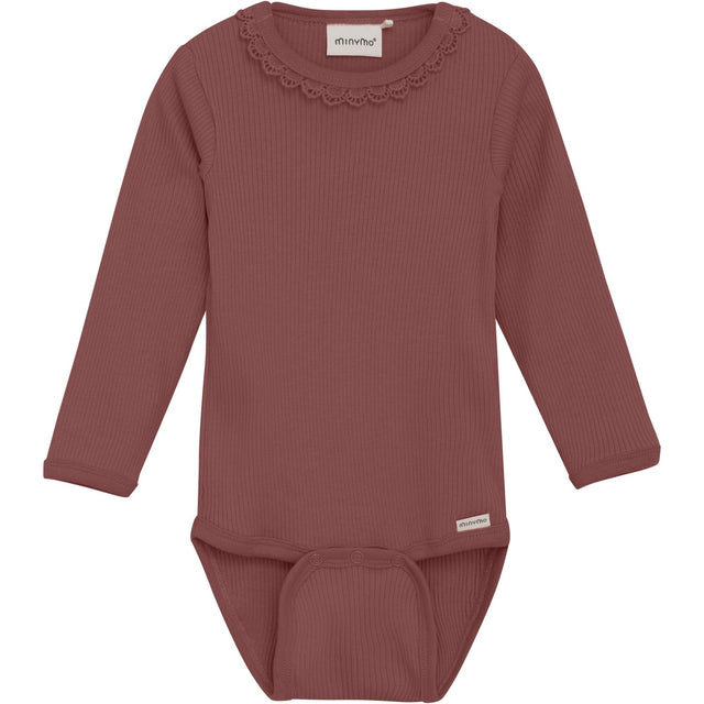 Minymo Withered Rose Body Ls Rib