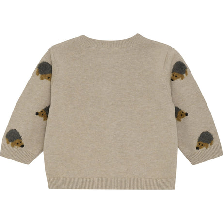 Minymo Beige Melange Cardigan Strik