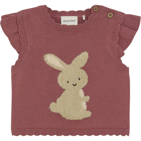 Minymo Withered Rose Vest Strik