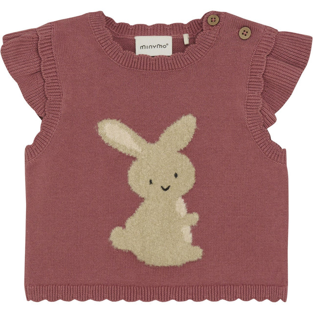 Minymo Withered Rose Vest Strik