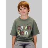 Calvin Klein Thyme Farve Logo Graphic Ss T-Shirt
