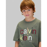 Calvin Klein Thyme Farve Logo Graphic Ss T-Shirt