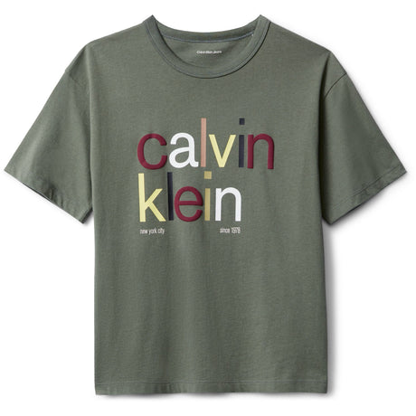 Calvin Klein Thyme Farve Logo Graphic Ss T-Shirt