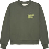 Calvin Klein Thyme Relaxed Back Print Cn Sweatshirt