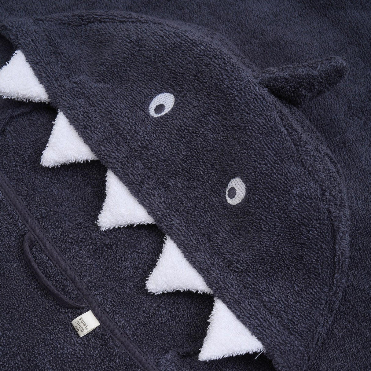 Pippi Odyssey Gray Hooded Bath Håndklæde