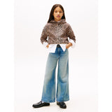 Tommy Hilfiger Leopard Print Leopard Hættetrøje