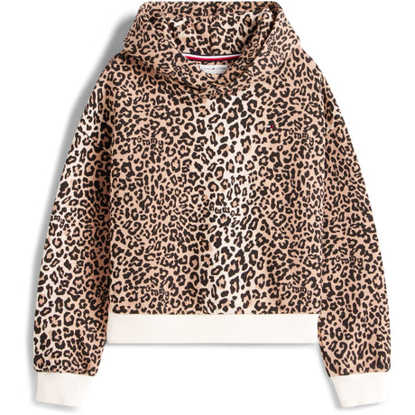 Tommy Hilfiger Leopard Print Leopard Hættetrøje