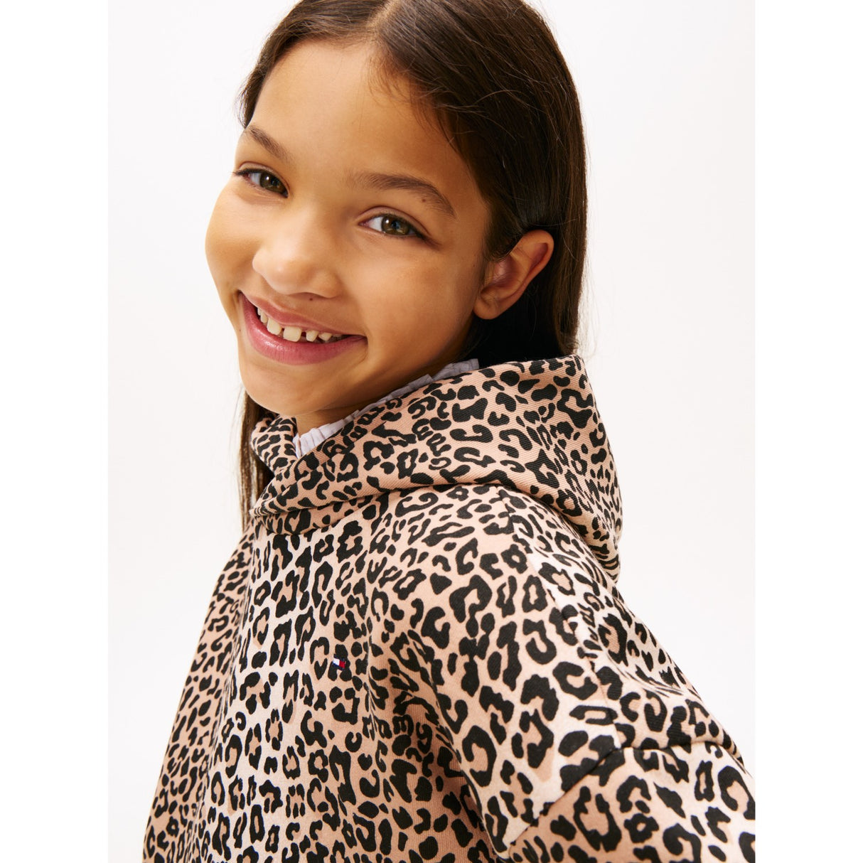 Tommy Hilfiger Leopard Print Leopard Hættetrøje