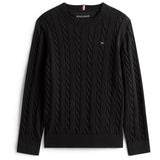 Tommy Hilfiger Black Bomuld Cable Sweater