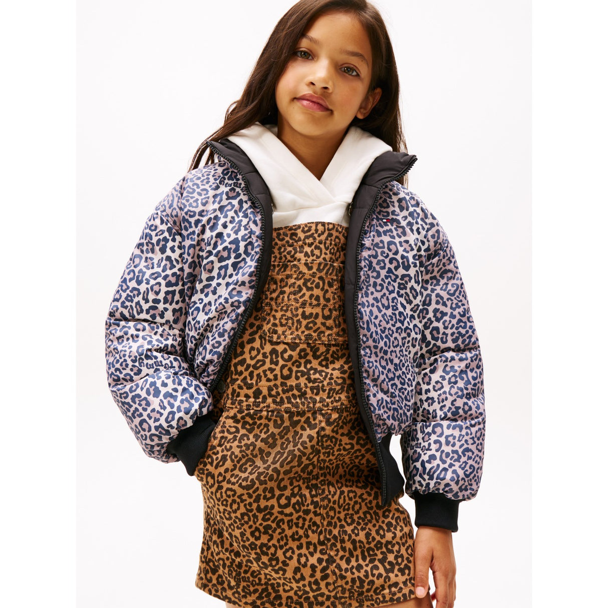 Tommy Hilfiger Black Aop Vendbar Puffer Bomber