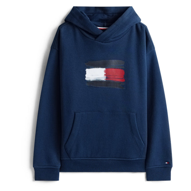 Tommy Hilfiger Dark Night Navy Flag Hættetrøje