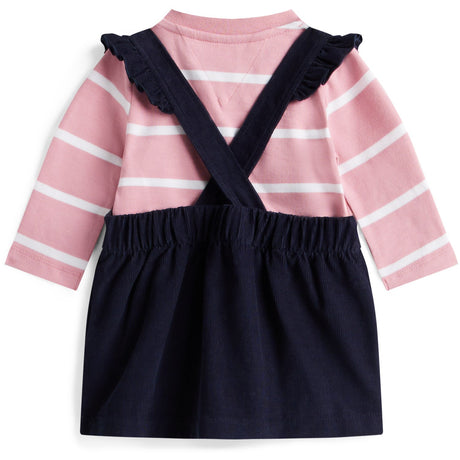 Tommy Hilfiger Dark Night Navy Baby Cord Dungaree Kjole Sæt