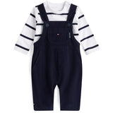 Tommy Hilfiger Dark Night Navy Baby Cord Dungaree Sæt
