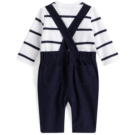 Tommy Hilfiger Dark Night Navy Baby Cord Dungaree Sæt