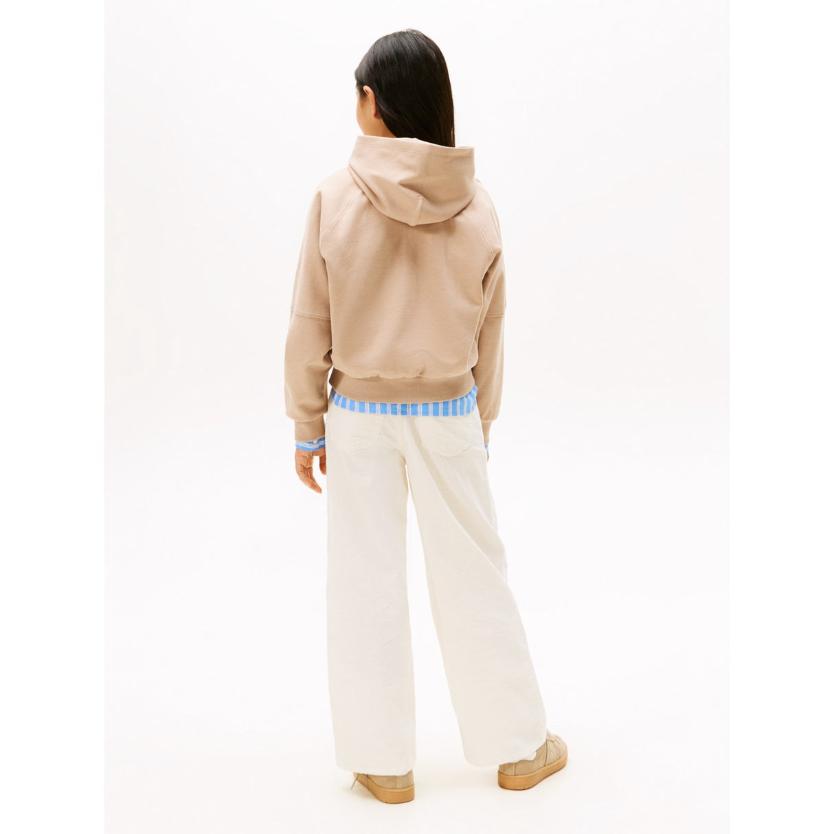 Tommy Hilfiger Malted Milk Tonal Crest Hættetrøje