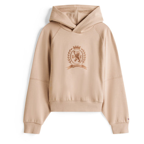 Tommy Hilfiger Malted Milk Tonal Crest Hættetrøje
