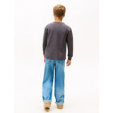 Tommy Hilfiger Washed Black Tetxured Waffle Tee Ls