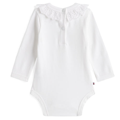 Tommy Hilfiger White Broderie Krave Body Ls