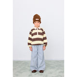 TinyCottons Dusty Yellow Stripes Polo Sleeve T-Shirt