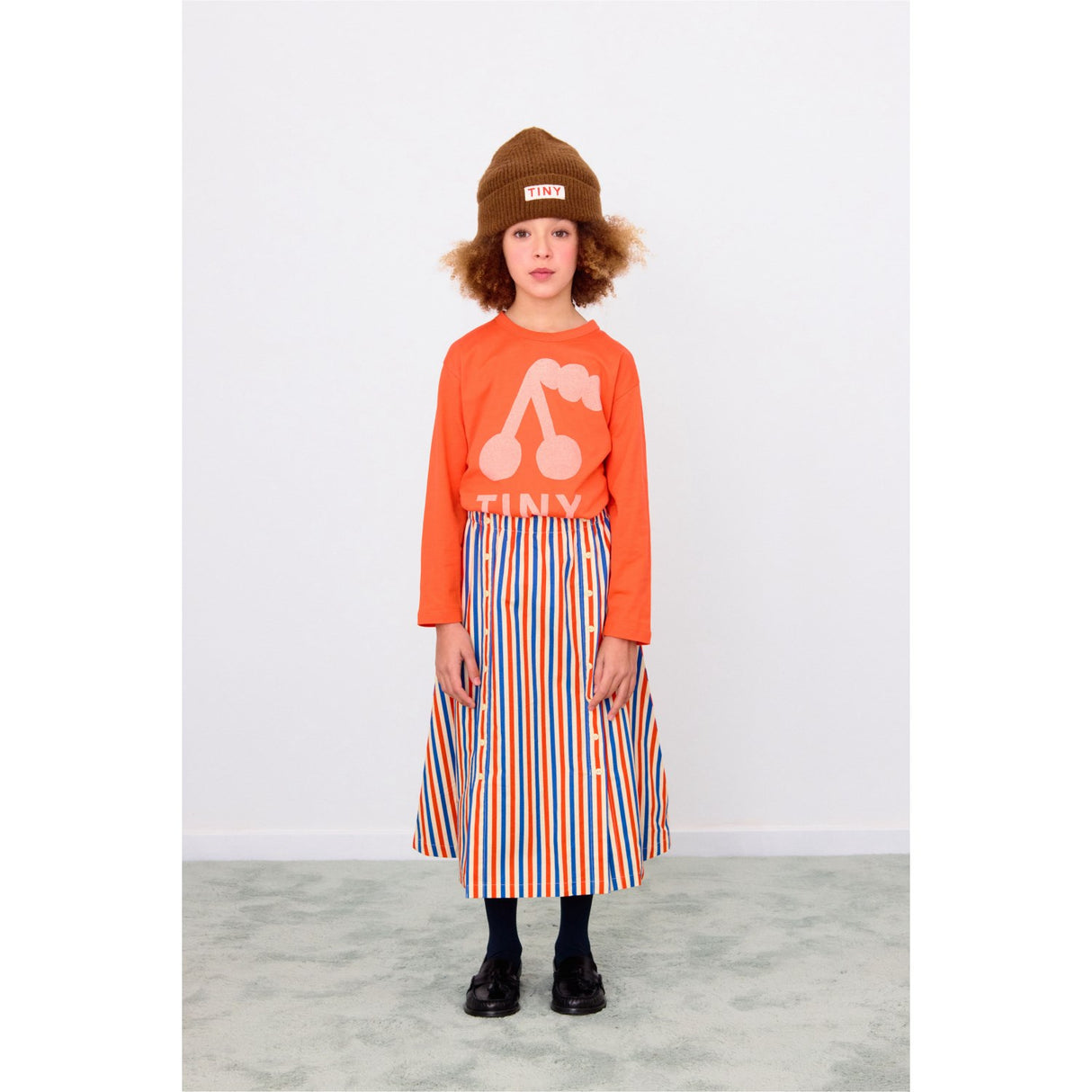 TinyCottons Summer Red Cherry Graphic Sleeve Bluse