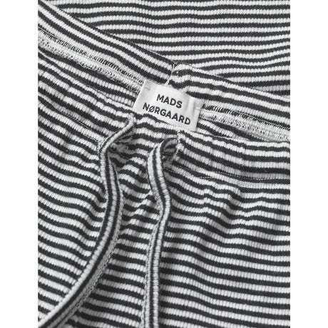 Mads Nørgaard Black/Vanilla Ice 2X2 Bomuld Stripe Verona Bukser