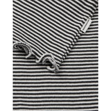 Mads Nørgaard Black/Vanilla Ice 2X2 Bomuld Stripe Tiki Tee