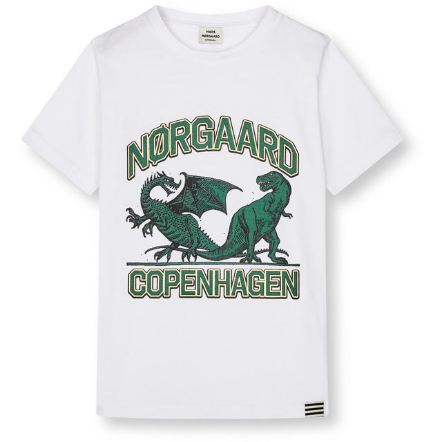 Mads Nørgaard White Printed Tee Thorlino Tee
